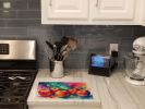 NEW Colorful Apples Glass Cutting Board Decorative Tempered Glass Kitchen Cutting and Serving Board Large Size Chopping Board